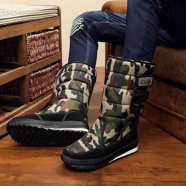 Winter Thicken Thermal Snow Cotton Boots Male - Amazitshop
