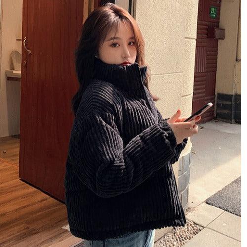 Winter warm short cotton jacket - Amazitshop