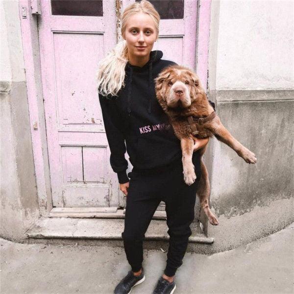 Women 2 Piece Tracksuit Solid Color Casual Outfits Set - Amazitshop