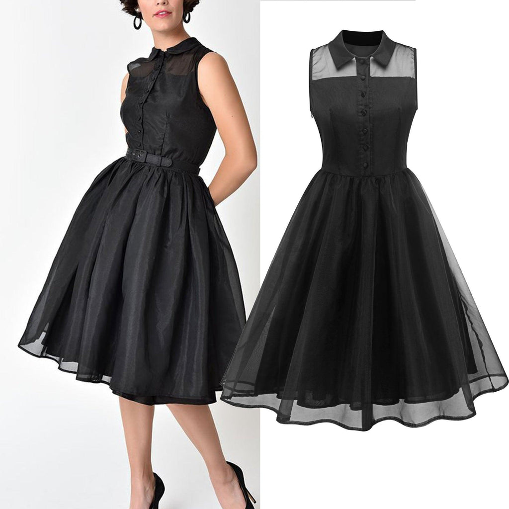 Women Black Dress Summer Sexy Dress - Amazitshop