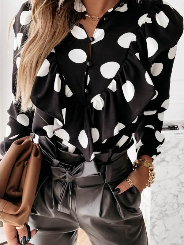 Women Blouses Long Sleeve Shirt Casual Tops - Amazitshop