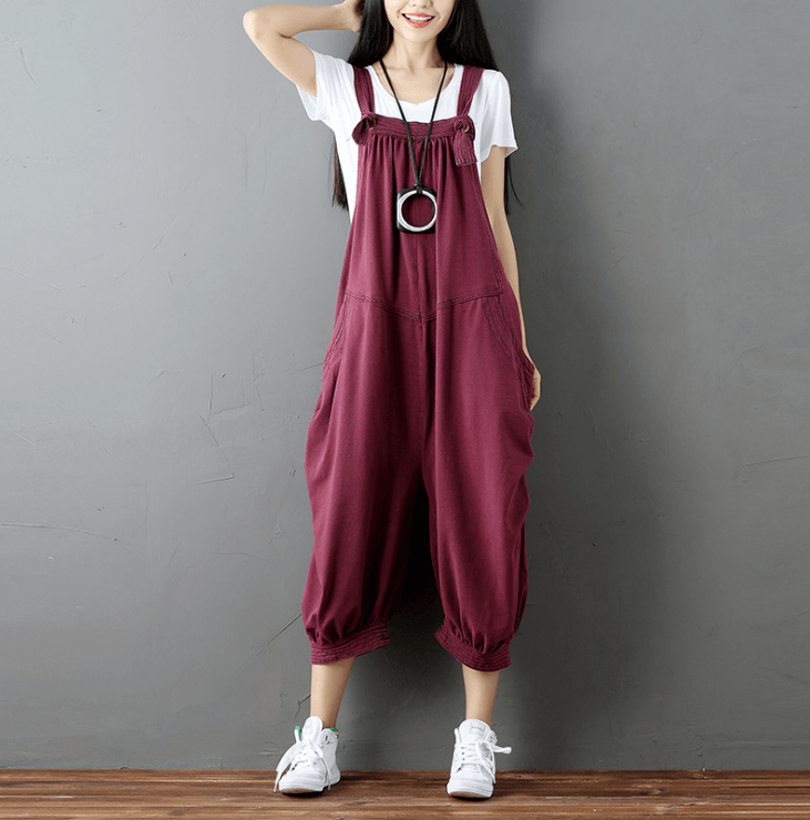 Women Casual Drop Crotch Jumpsuits - Amazitshop