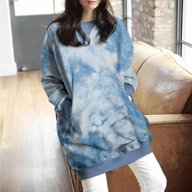 Women Casual Solid Sweatshirts Plus Size Tops Autumn - Amazitshop