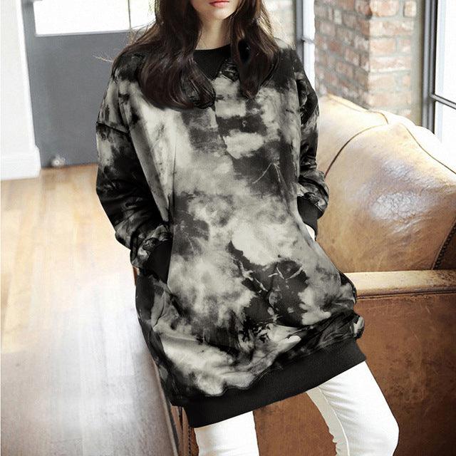 Women Casual Solid Sweatshirts Plus Size Tops Autumn - Amazitshop