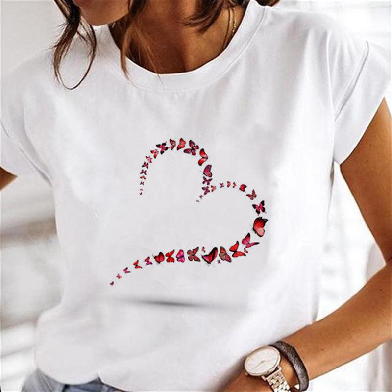 Women Dandelion T-shirts Fashion Clothing Cartoon Clothes Wa - Amazitshop