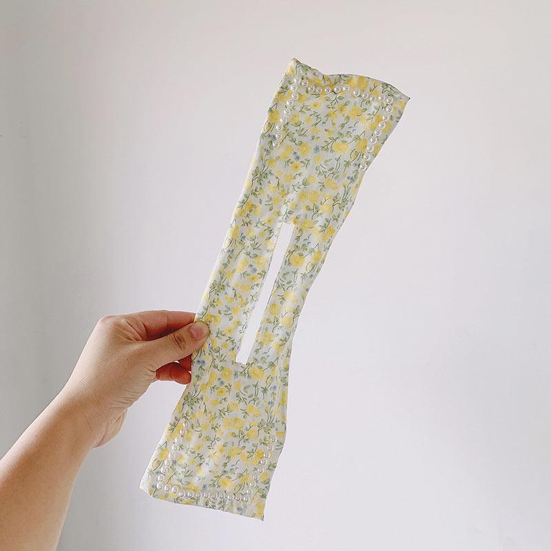 Women Elegant Solid Print Bun DIY Hairstyle Making Hold Long Tools Bow Headband Hairbands Fashion Hair Accessories - Amazitshop