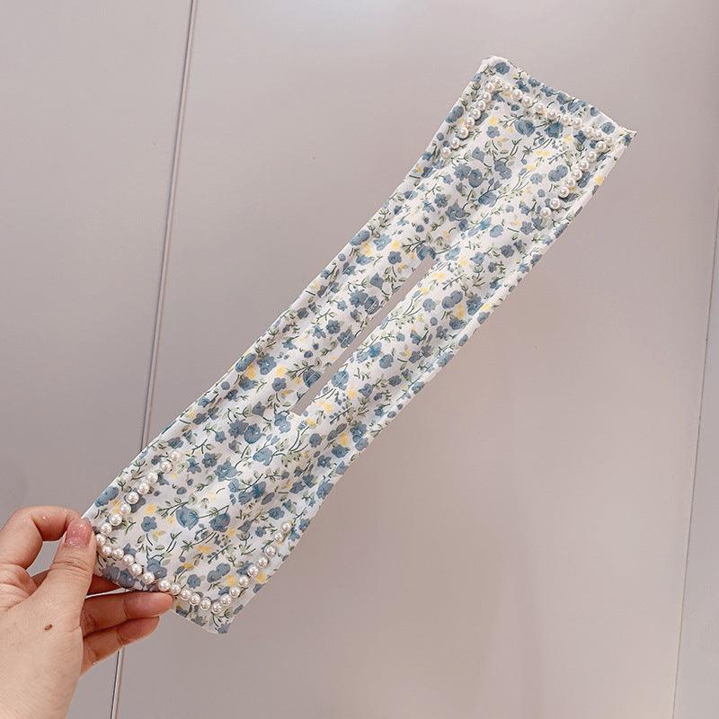 Women Elegant Solid Print Bun DIY Hairstyle Making Hold Long Tools Bow Headband Hairbands Fashion Hair Accessories - Amazitshop