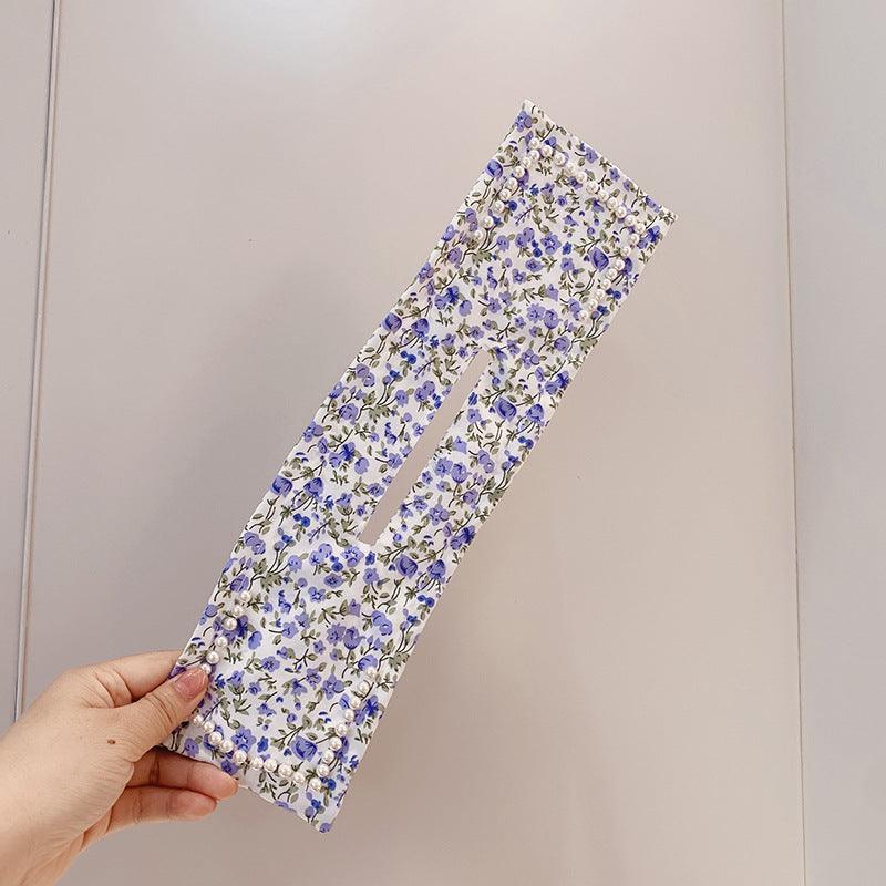 Women Elegant Solid Print Bun DIY Hairstyle Making Hold Long Tools Bow Headband Hairbands Fashion Hair Accessories - Amazitshop