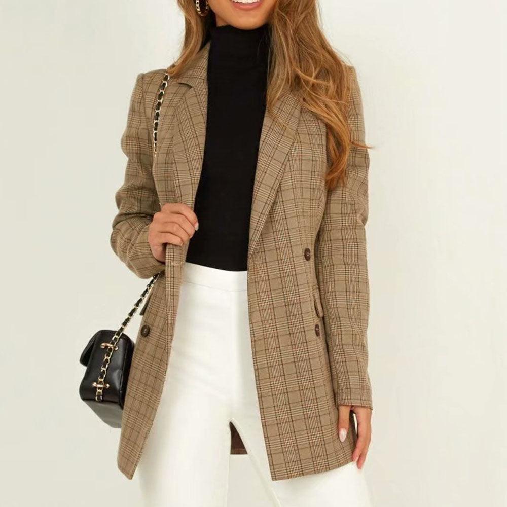 Women Jackets Coats Outwear Khaki - Amazitshop