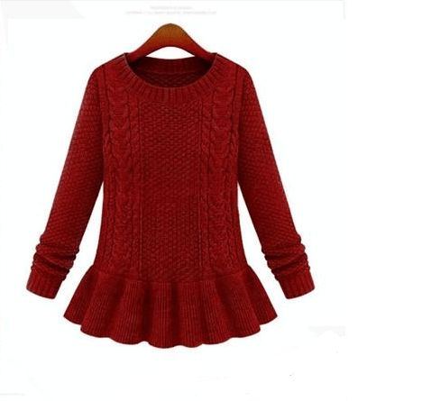 women o neck dress style sweater autumn winter sweaters - Amazitshop
