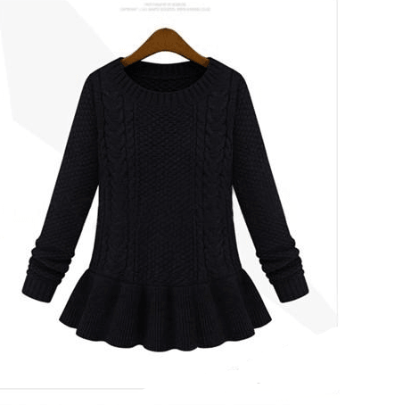 women o neck dress style sweater autumn winter sweaters - Amazitshop