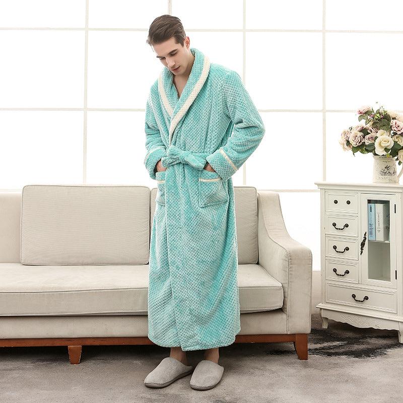Women Pajamas Couple Gown Bathrobe Winter Robe - Amazitshop