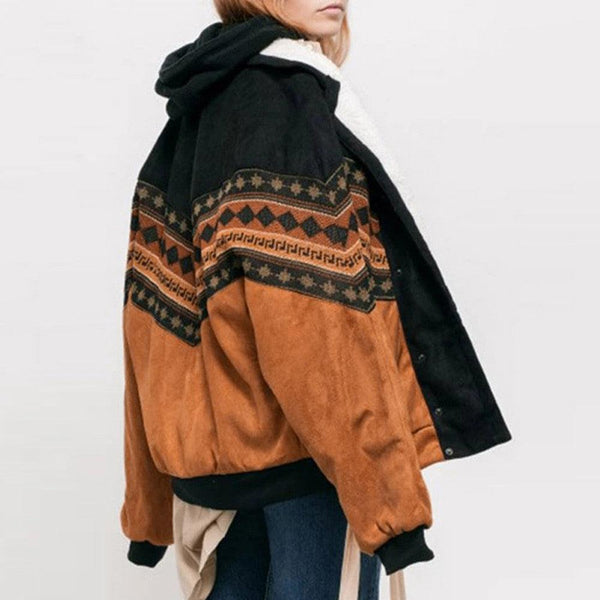 Women Vintage Cotton Jackets Coats Autumn Fashion Clothes - Amazitshop