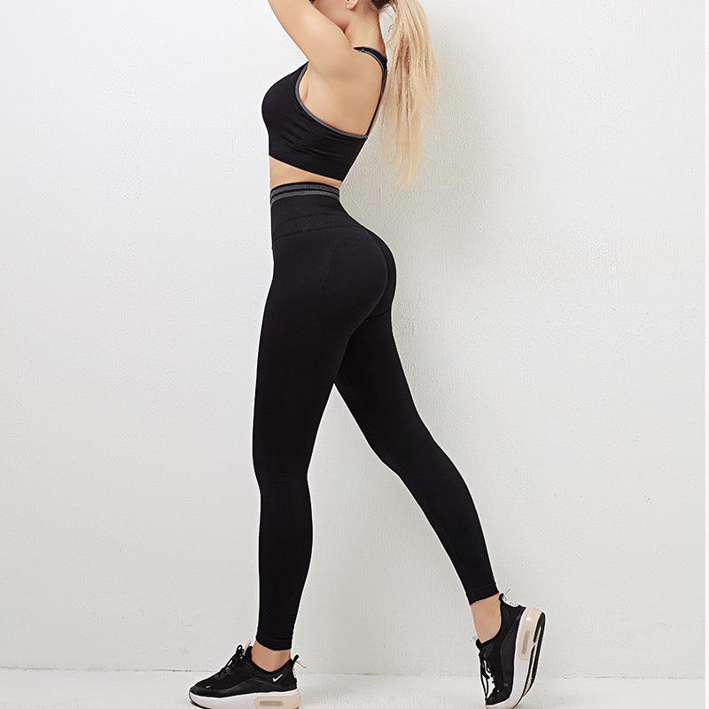 Women Workout Activewear Sports - Bra Outfit Leggings Seamless Fitness High - Waist New Gym - Amazitshop