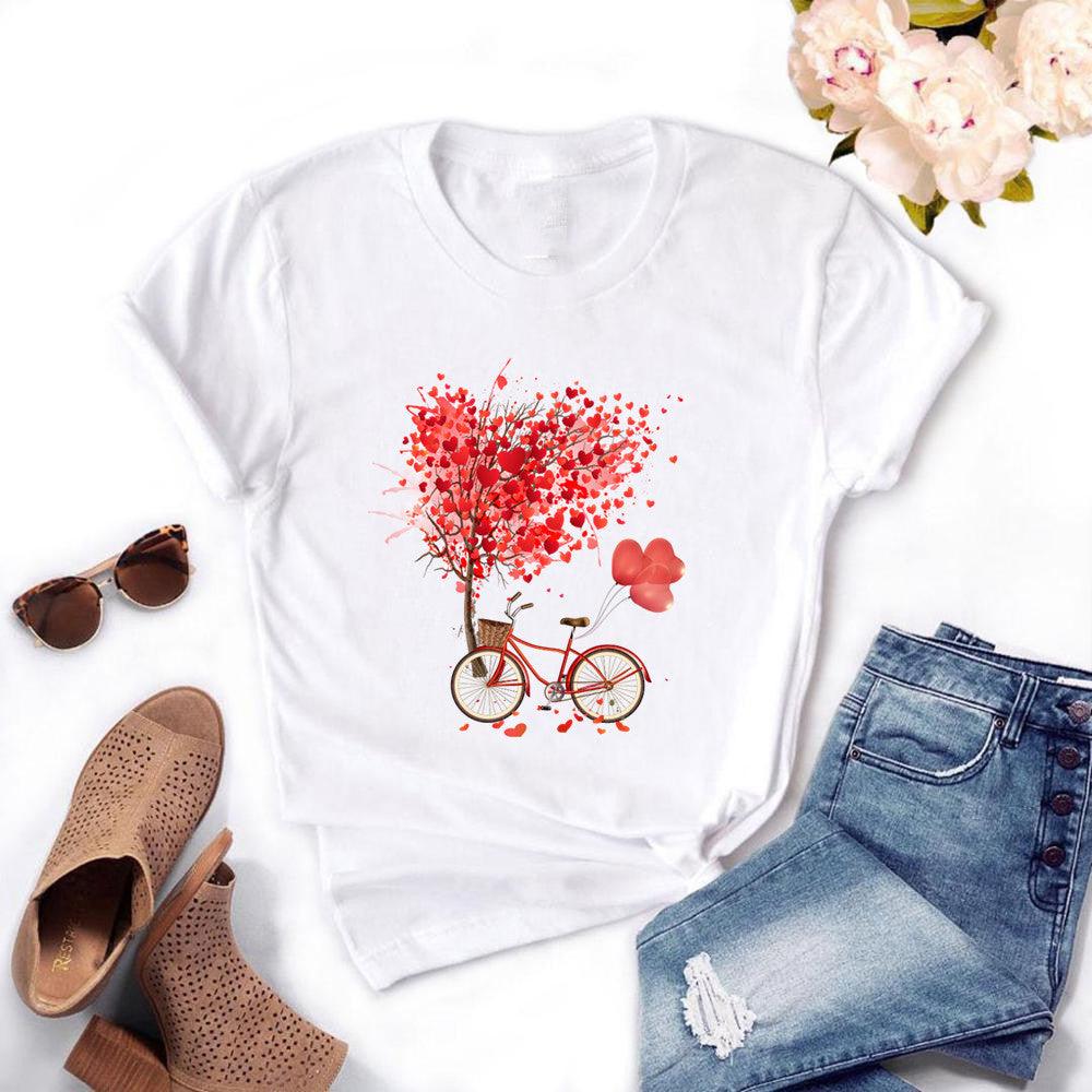 Women's Bicycle European And American T-shirt Graphic Top Short Sleeve - Amazitshop