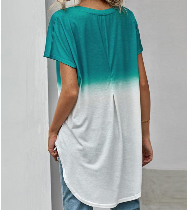 Women's blouse with gradient print - Amazitshop