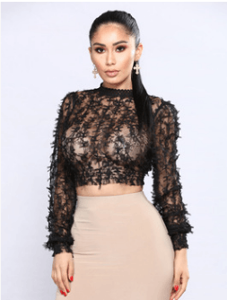 Women's bows reveal crop tops - Amazitshop