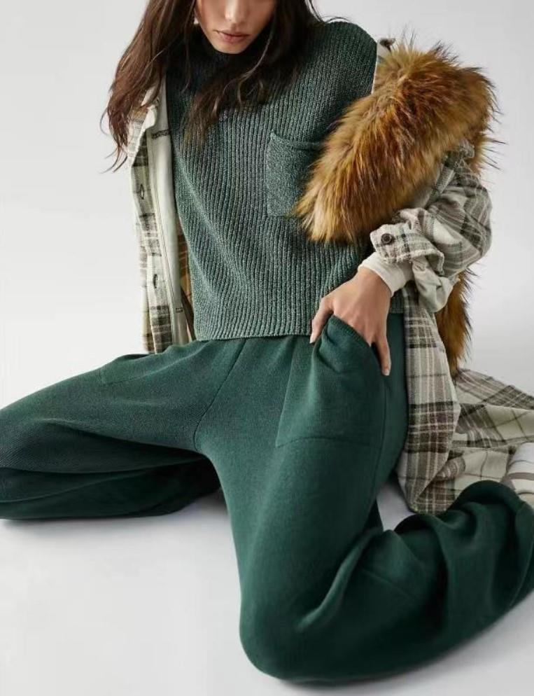 Women's Casual Two Piece Outfits With Pockets Summer Sleeveless Top And Loose Pants Fashion Tracksuit Lounge Sets - Amazitshop