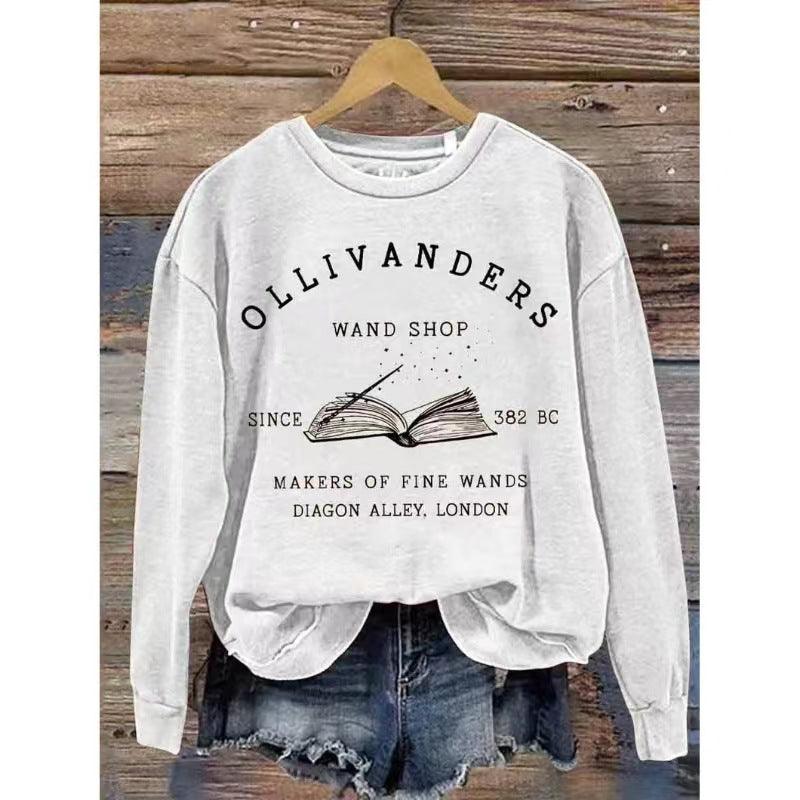 Women's Clothing 3D Digital Printing Long Sleeve Raglan Round Neck Women's Sweater - Amazitshop