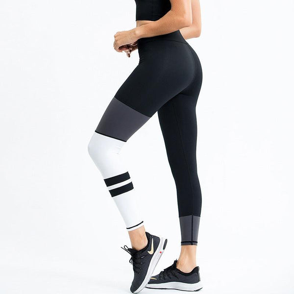 Women's colorblock striped sports trousers - Amazitshop