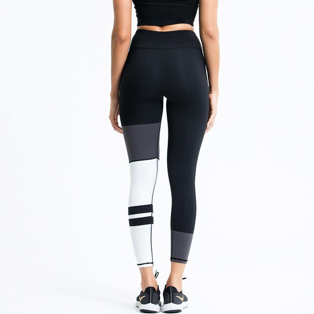 Women's colorblock striped sports trousers - Amazitshop