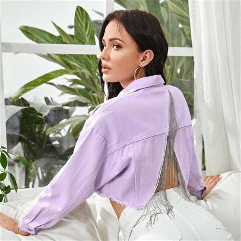 Women's Denim Vest Short Denim Jacket - Amazitshop