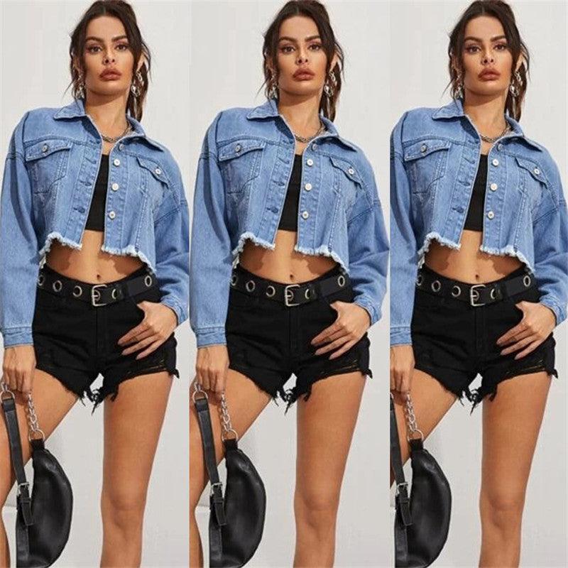 Women's Denim Vest Short Denim Jacket - Amazitshop