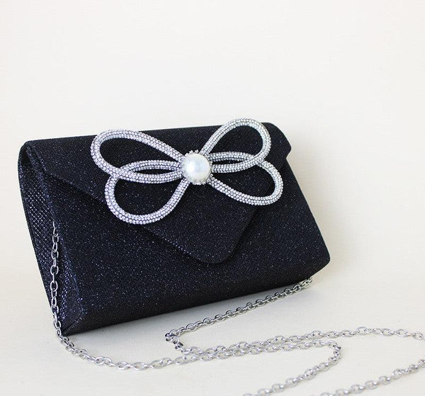 Women's Dinner Clutch Diamond Flip Square Bag Party Fashion - Amazitshop