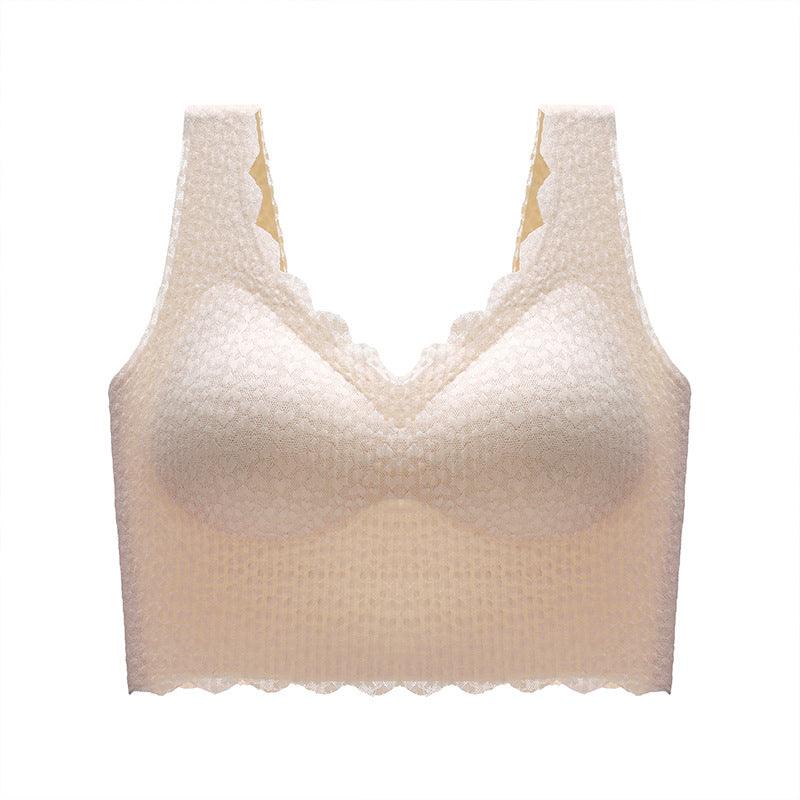 Women's Double Button Sports Seamless Lingerie Bra - Amazitshop