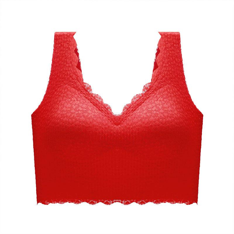 Women's Double Button Sports Seamless Lingerie Bra - Amazitshop