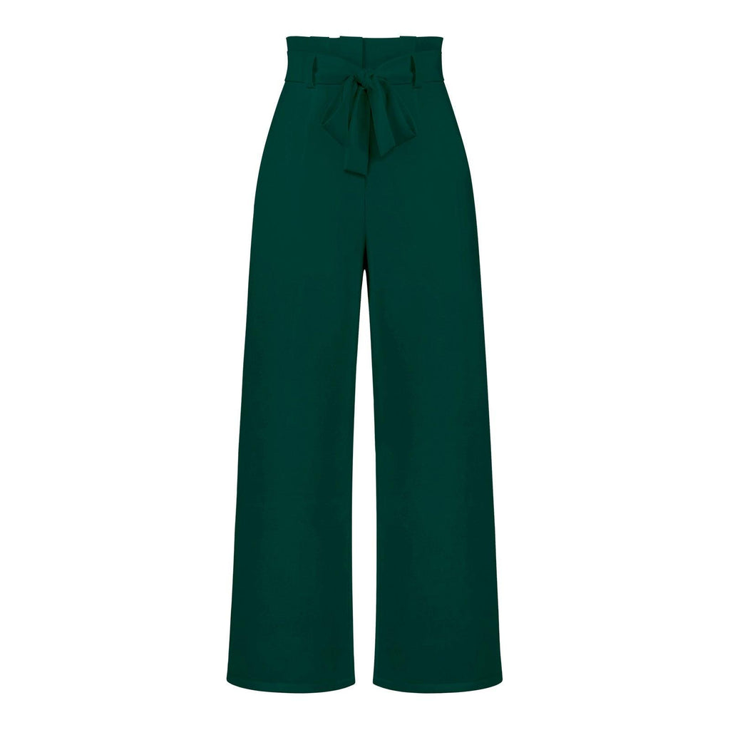 Women's Fashion All - matching Casual Wide - leg Trousers - Amazitshop