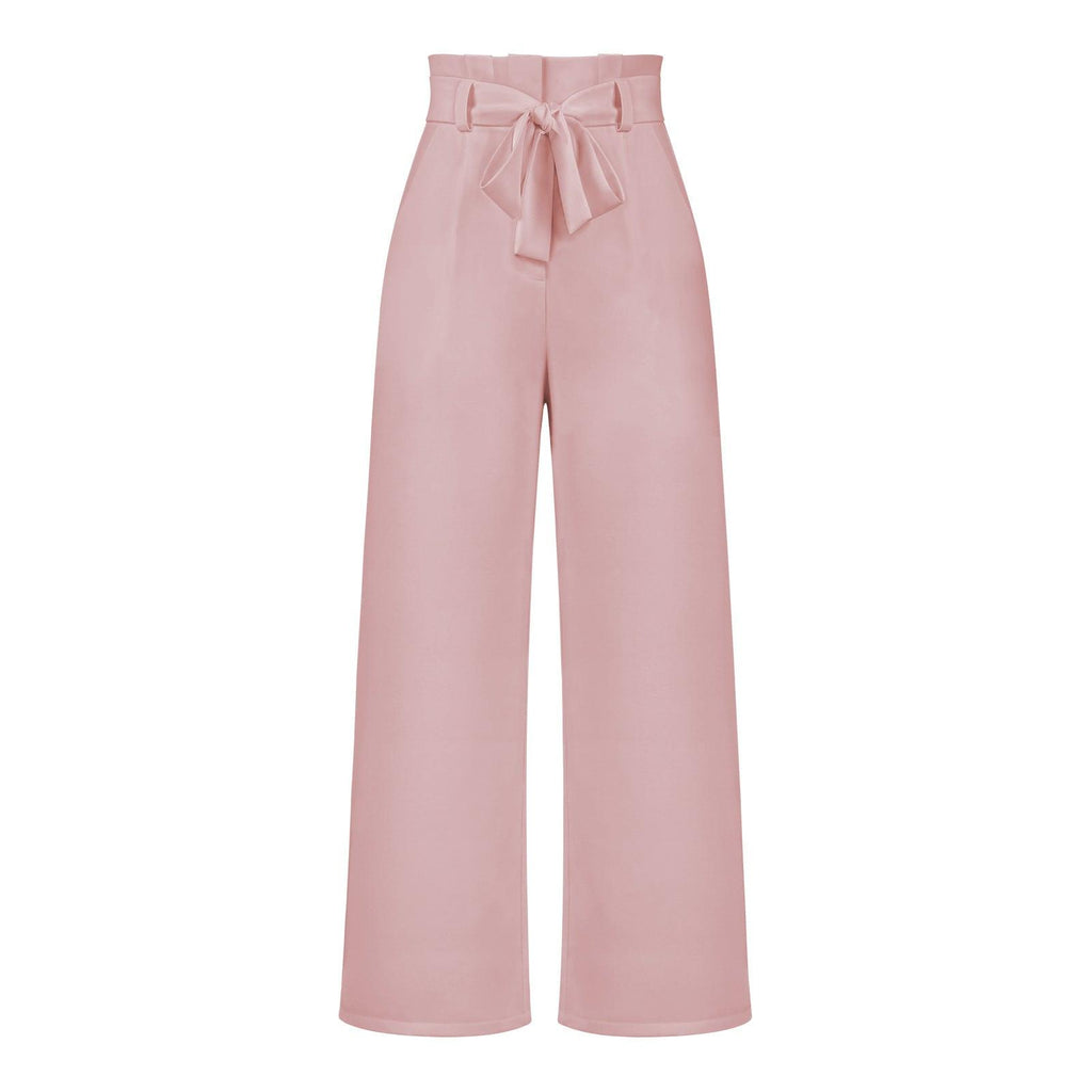 Women's Fashion All - matching Casual Wide - leg Trousers - Amazitshop