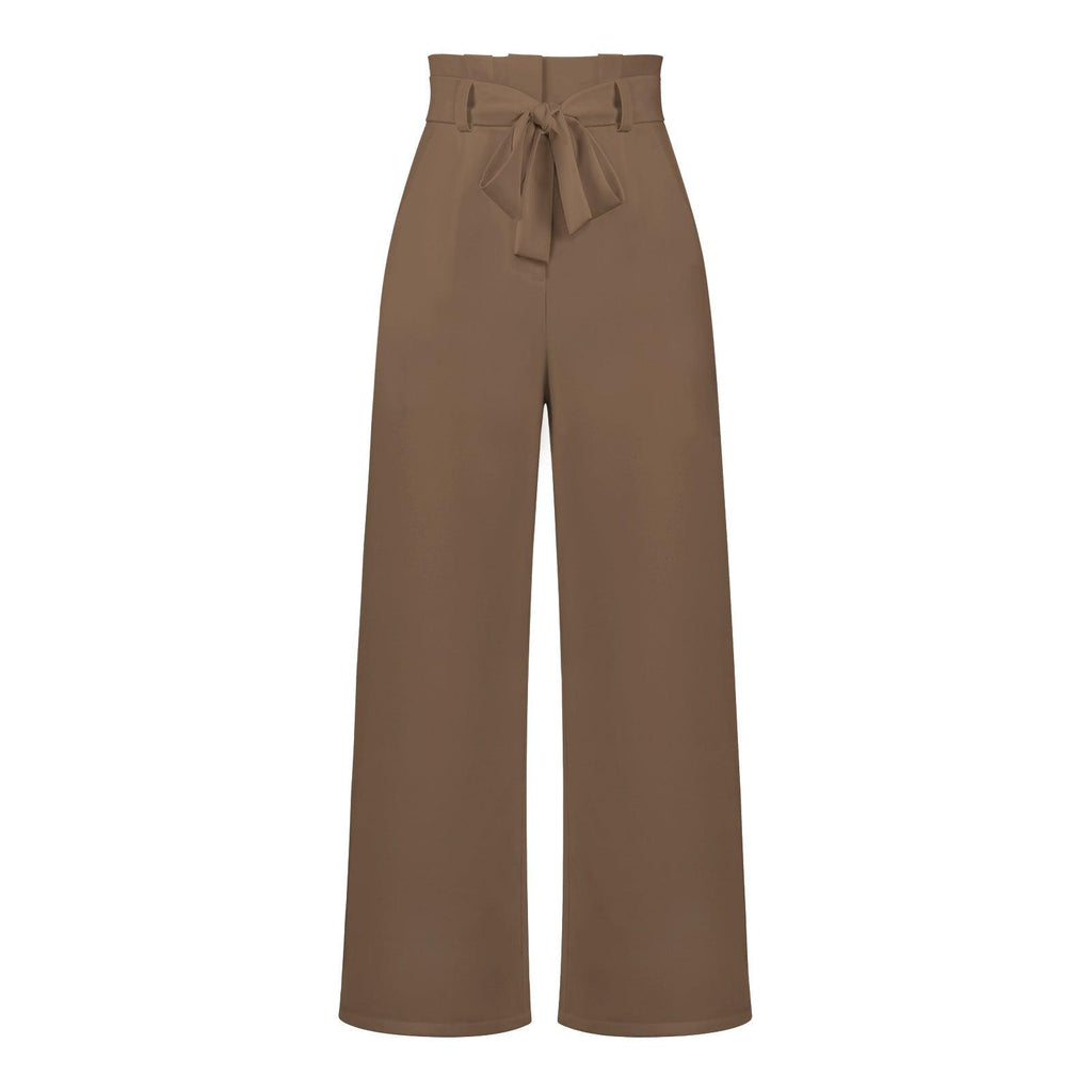 Women's Fashion All - matching Casual Wide - leg Trousers - Amazitshop