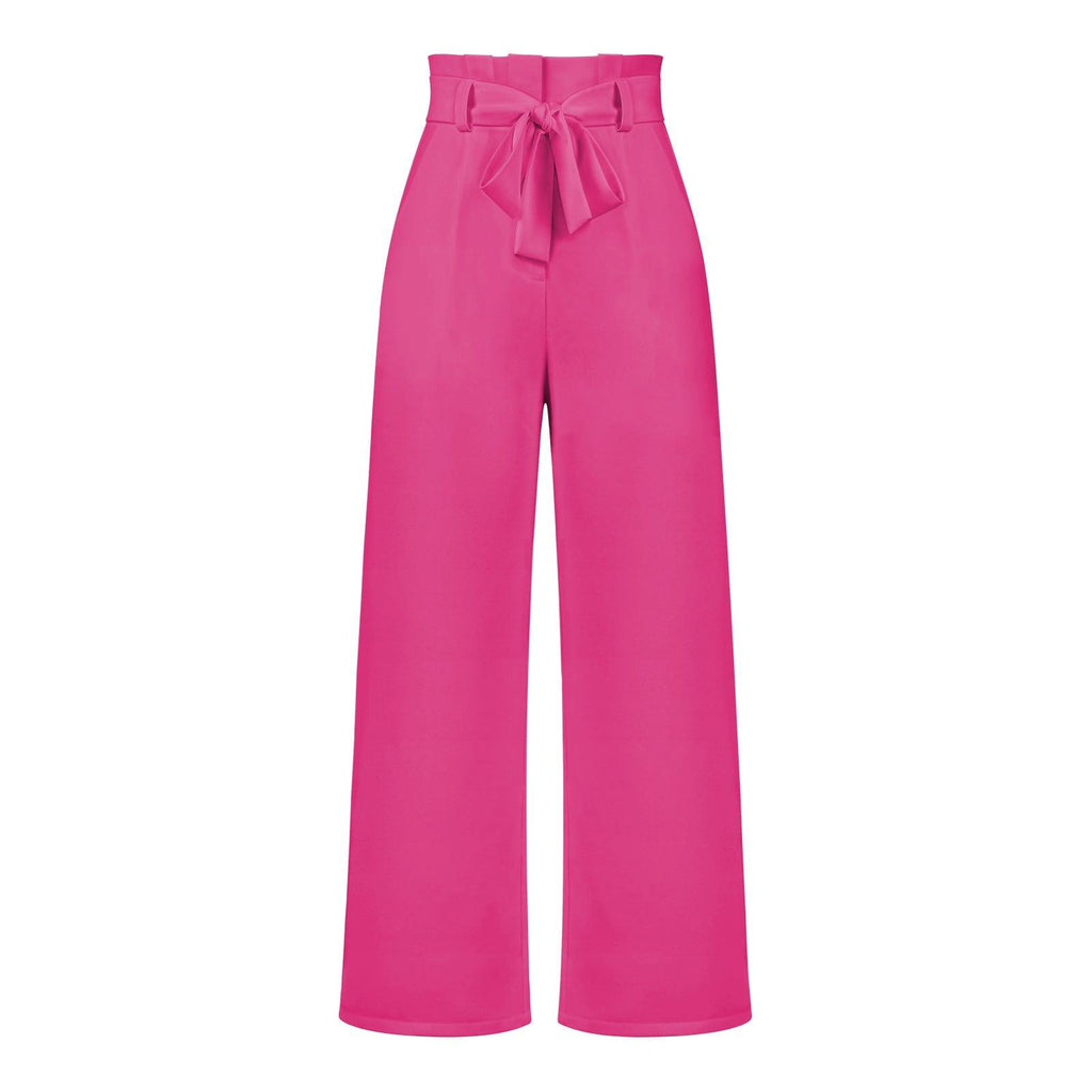 Women's Fashion All - matching Casual Wide - leg Trousers - Amazitshop