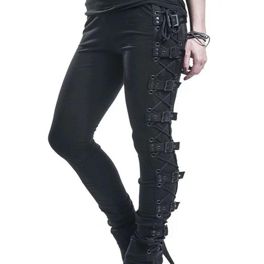 Women's Fashion Punk Skinny Pants - Amazitshop