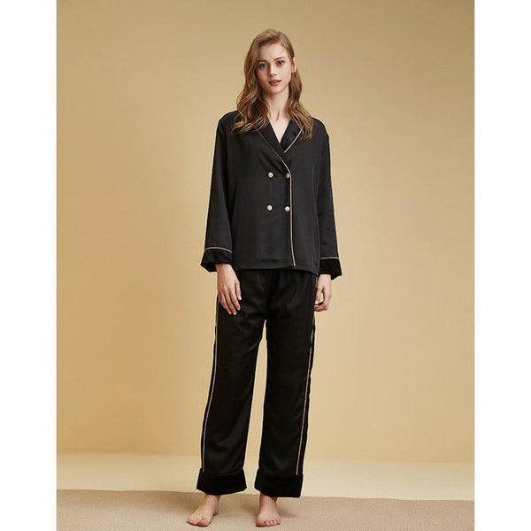 Women's Fashion Velvet Pajamas Set - Amazitshop