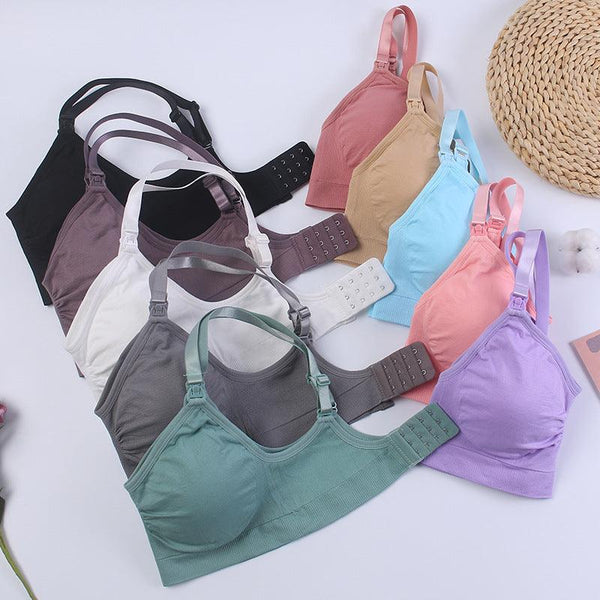 Women's Fashion Wireless Double Layer Seamless Detachable Breathable Bra - Amazitshop