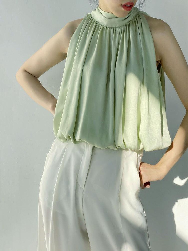 Women's Halter Tops Sleeveless Suspenders - Amazitshop