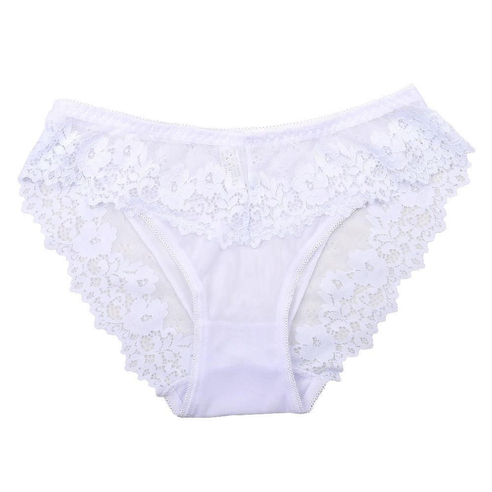 Women's Lace Nylon Underwear Plus Size Breathable And Transparent Mesh - Amazitshop