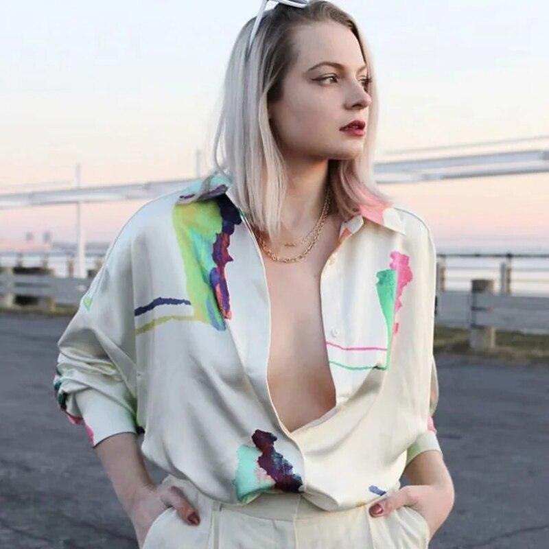 Women's loose shirt tops - Amazitshop