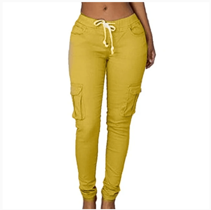 Women's multi - bag casual pants - Amazitshop