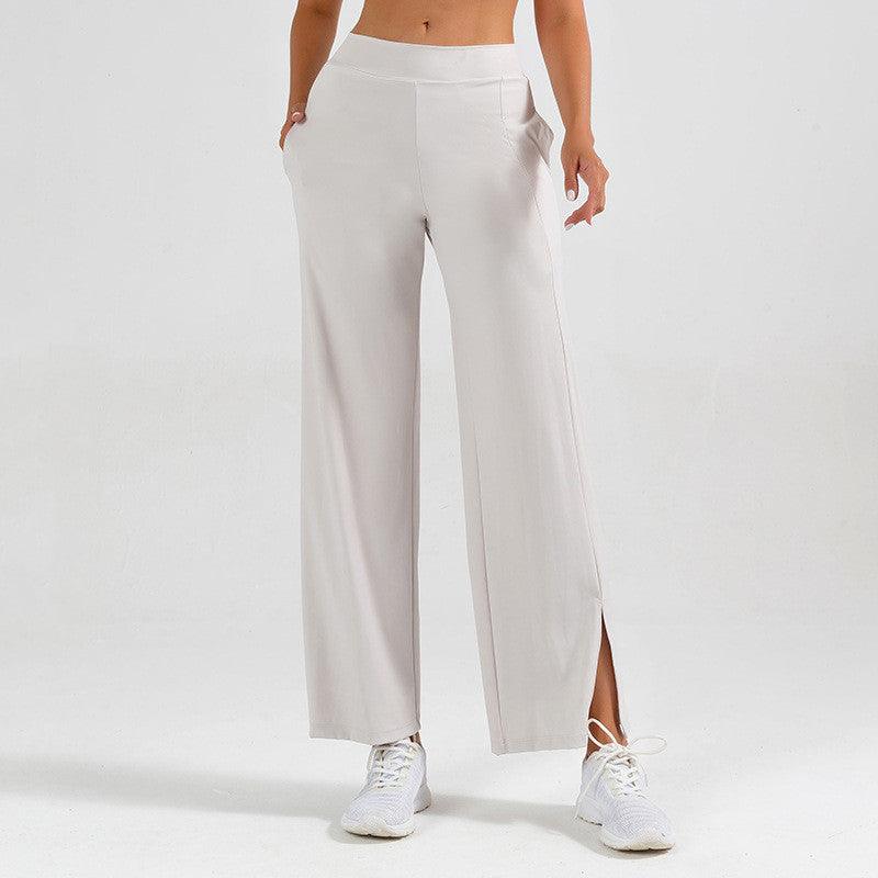 Women's New Split Flared Wide Leg Sports Yoga Pants - Amazitshop