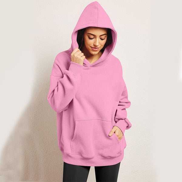 Women's Oversized Hoodies Fleece Loose Sweatshirts With Pocket Long Sleeve Pullover Hoodies Sweaters Winter Fall Outfits Sports Clothes - Amazitshop