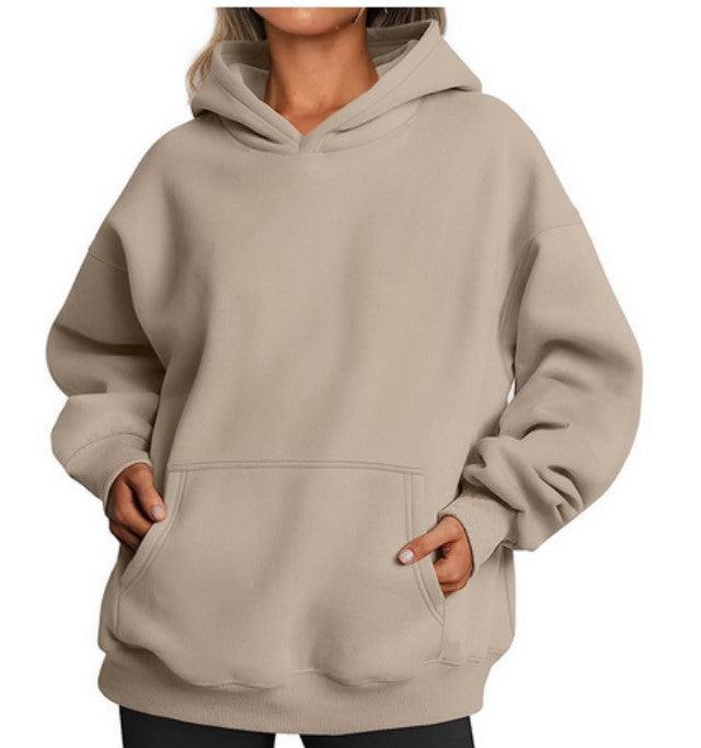 Women's Oversized Hoodies Fleece Loose Sweatshirts With Pocket Long Sleeve Pullover Hoodies Sweaters Winter Fall Outfits Sports Clothes - Amazitshop