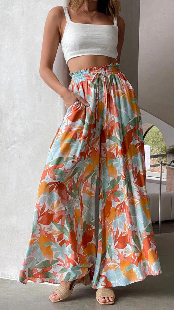 Womens Pants Wide Leg Loose Comfy Lounge Sweatpants With Pockets - Amazitshop