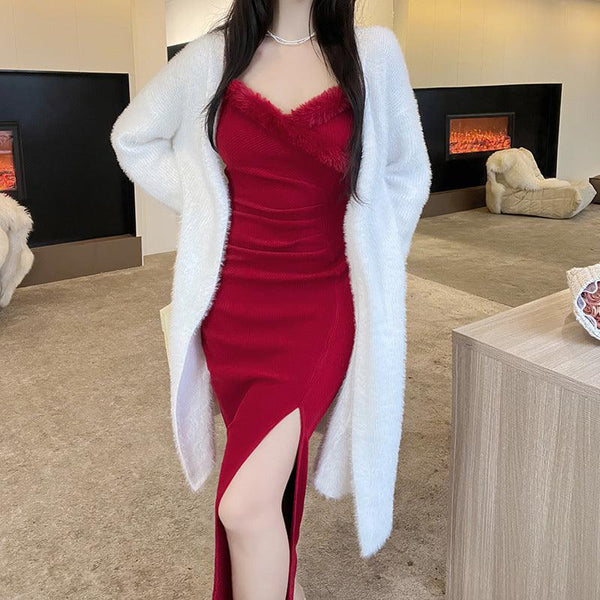 Women's Retro Temperament Slim And Thin Dresses - Amazitshop