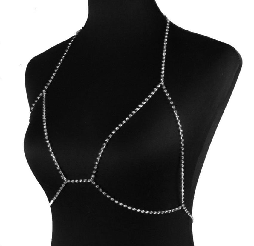 Women's Rhinestone Body Jewelry Necklace - Amazitshop