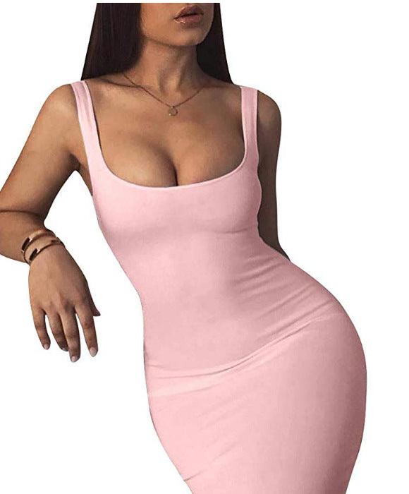 Womens Sexy Bodycon Tank Dress Sleeveless - Amazitshop