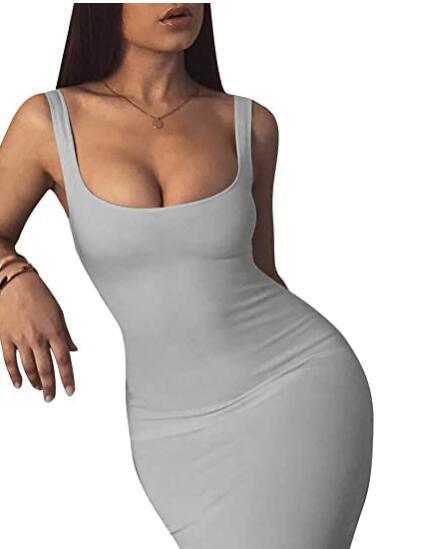 Womens Sexy Bodycon Tank Dress Sleeveless - Amazitshop