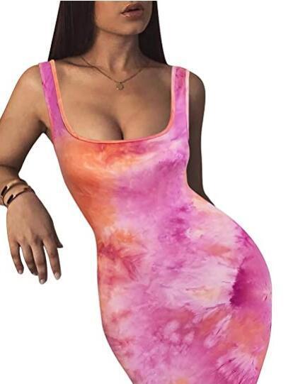 Womens Sexy Bodycon Tank Dress Sleeveless - Amazitshop
